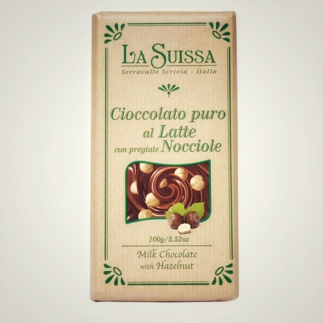 Молочный шоколад с дробленным фундуком La Suissa Cioccolato al Latte con Nocciole