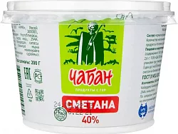 Сметана 40% Чабан