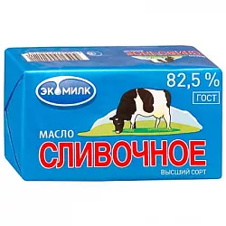 Масло сладко-сливочное Экомилк 82,5%