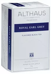 Черный чай Althaus Royal Earl Grey в пакетиках, 20 шт